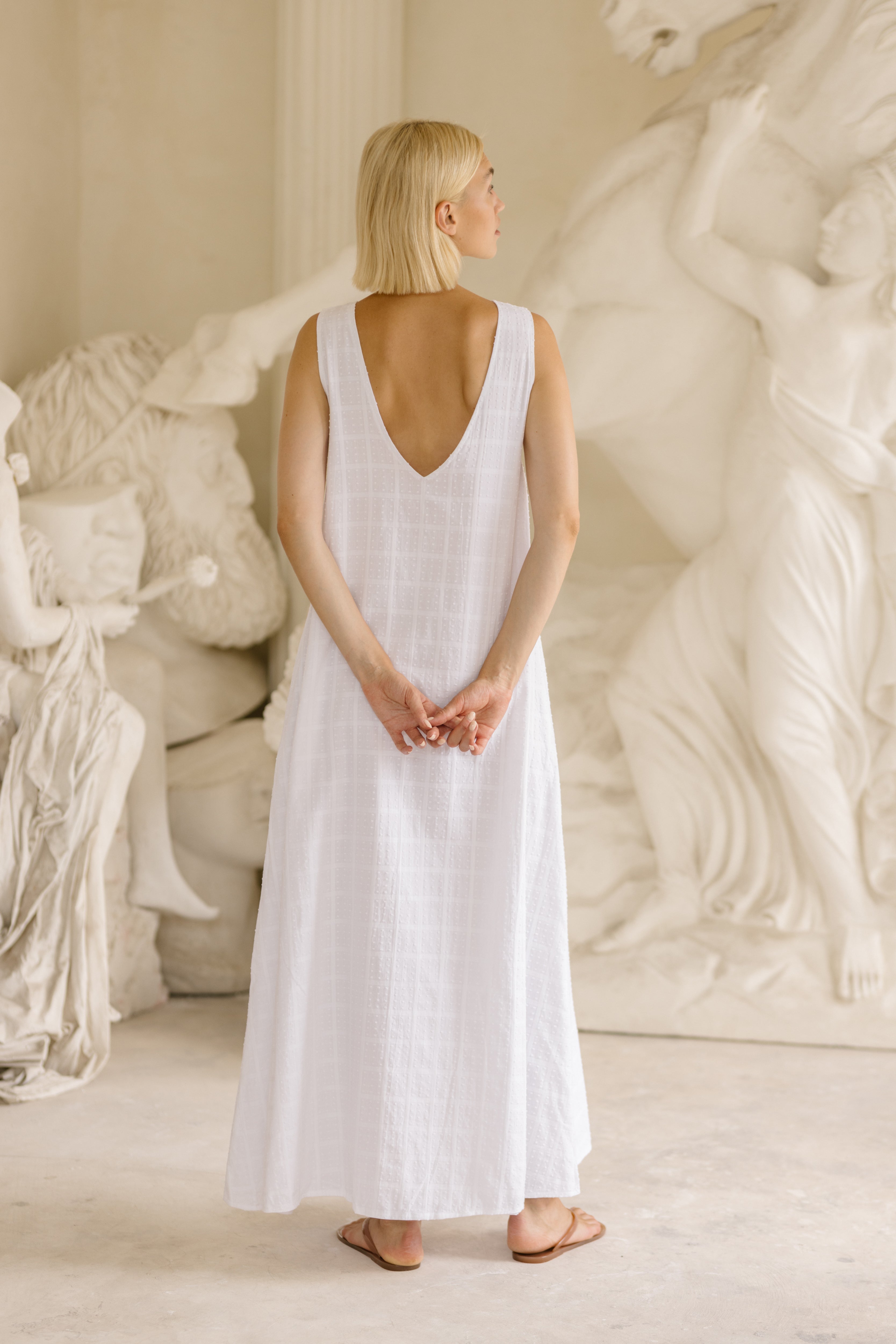 White maxi dress Nantucket summer outfit 2026, coastal preppy dress for harbor party, clambake, and New England beach vacation resort wear