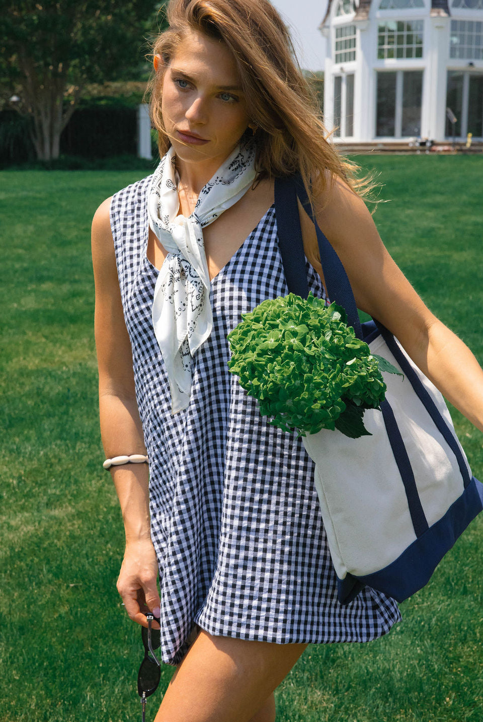 Black gingham mini Gili dress β a classic Fourth of July and Memorial Day weekend outfit by Puka The Label