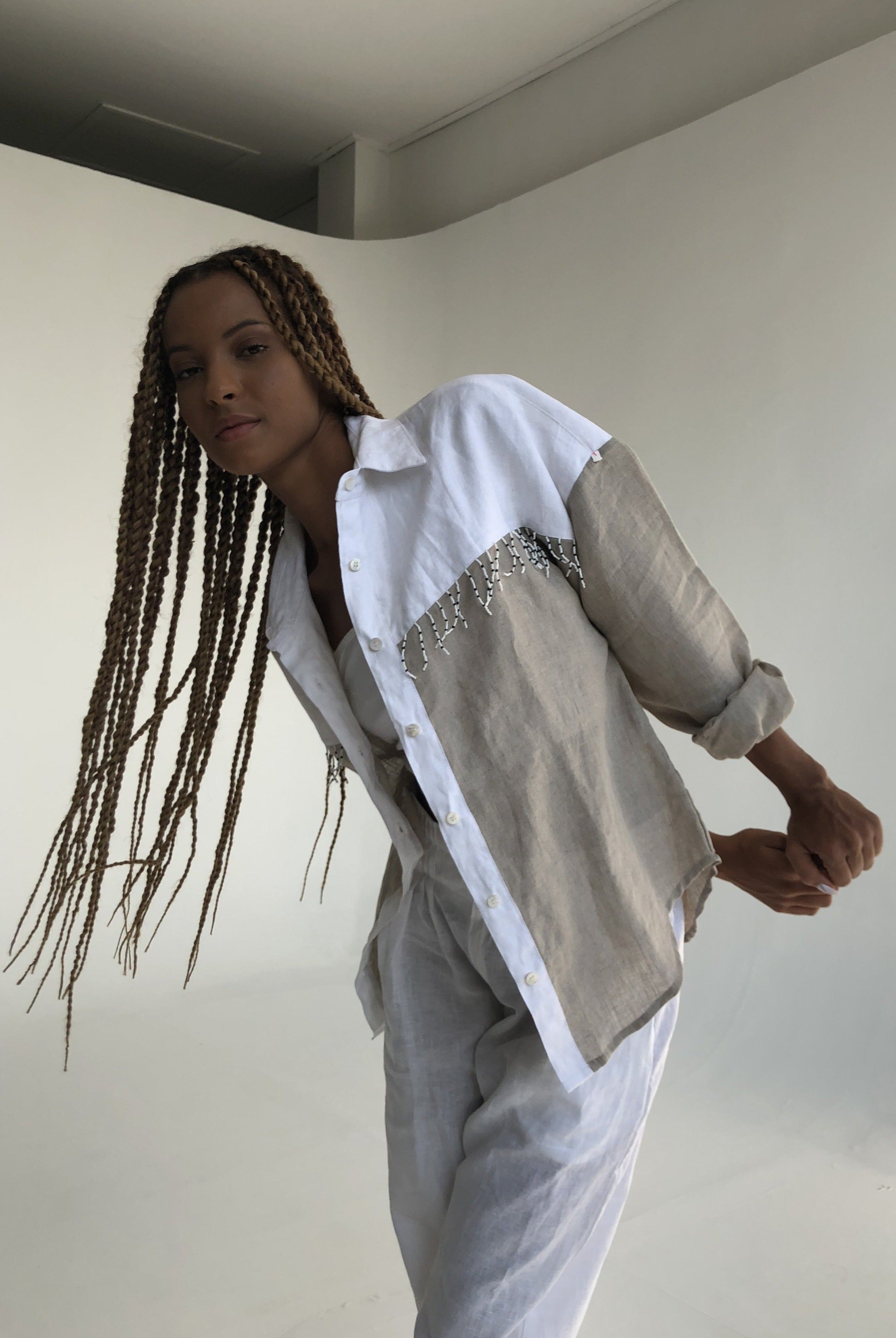Color block Ulu fringe top from Puka The Label as a fall outfit — elevated western style for ranch events and Texas travel outfit ideas