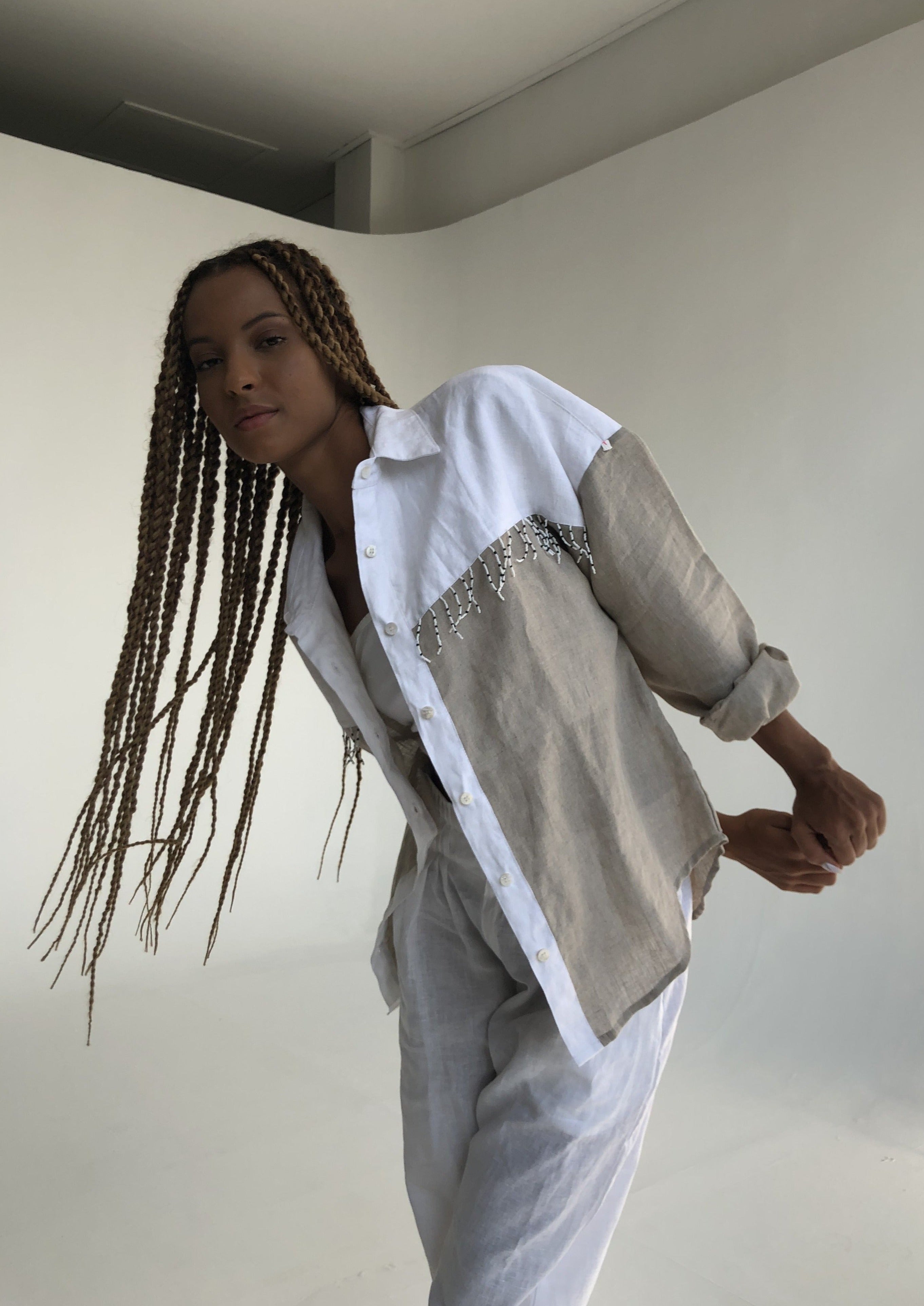 Color block Ulu fringe top from Puka The Label as a fall outfit — elevated western style for ranch events and Texas travel outfit ideas