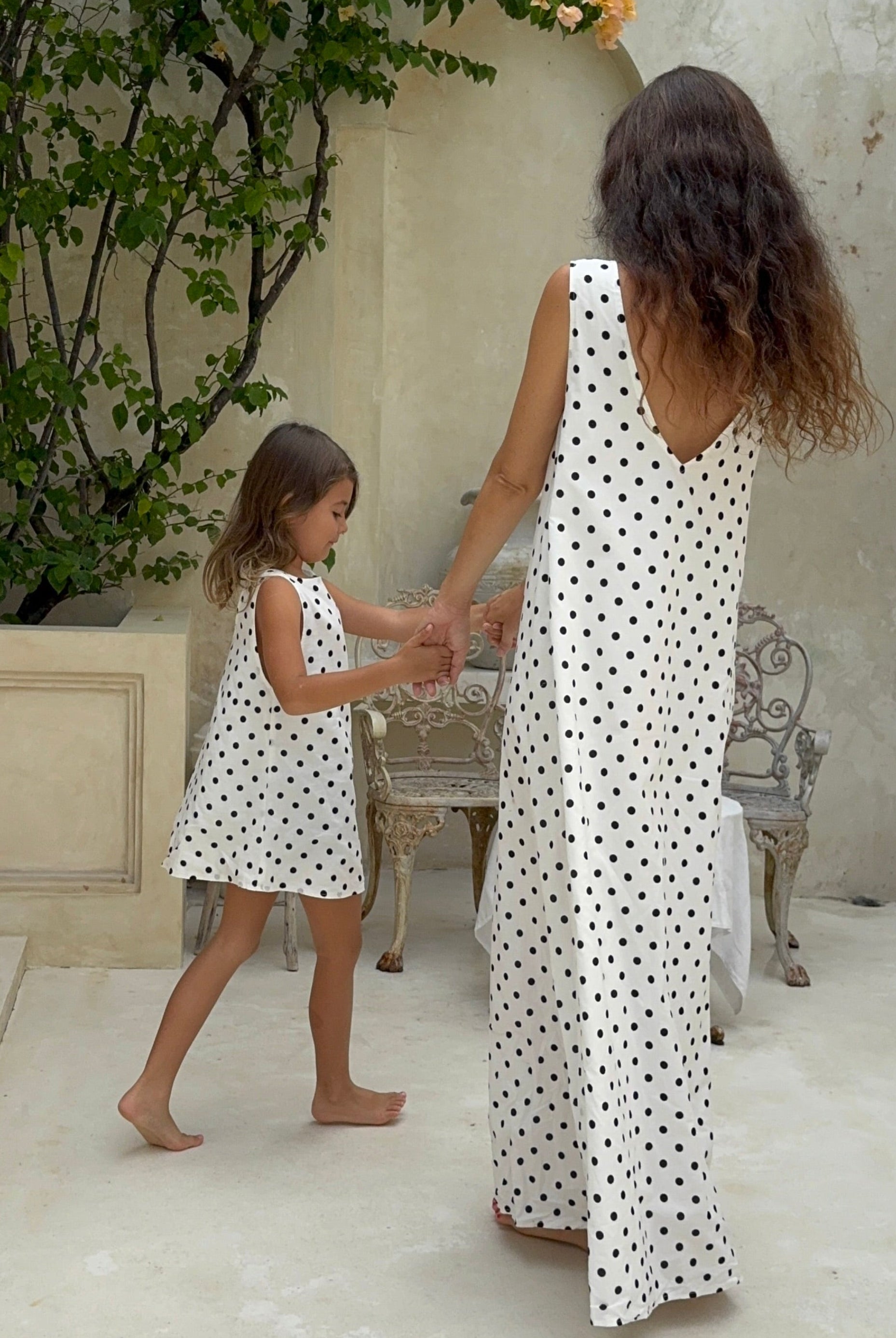 Black and white polka dot kids cotton dress birthday party and garden party outfit 2026, playful toddler dress for spring and summer events