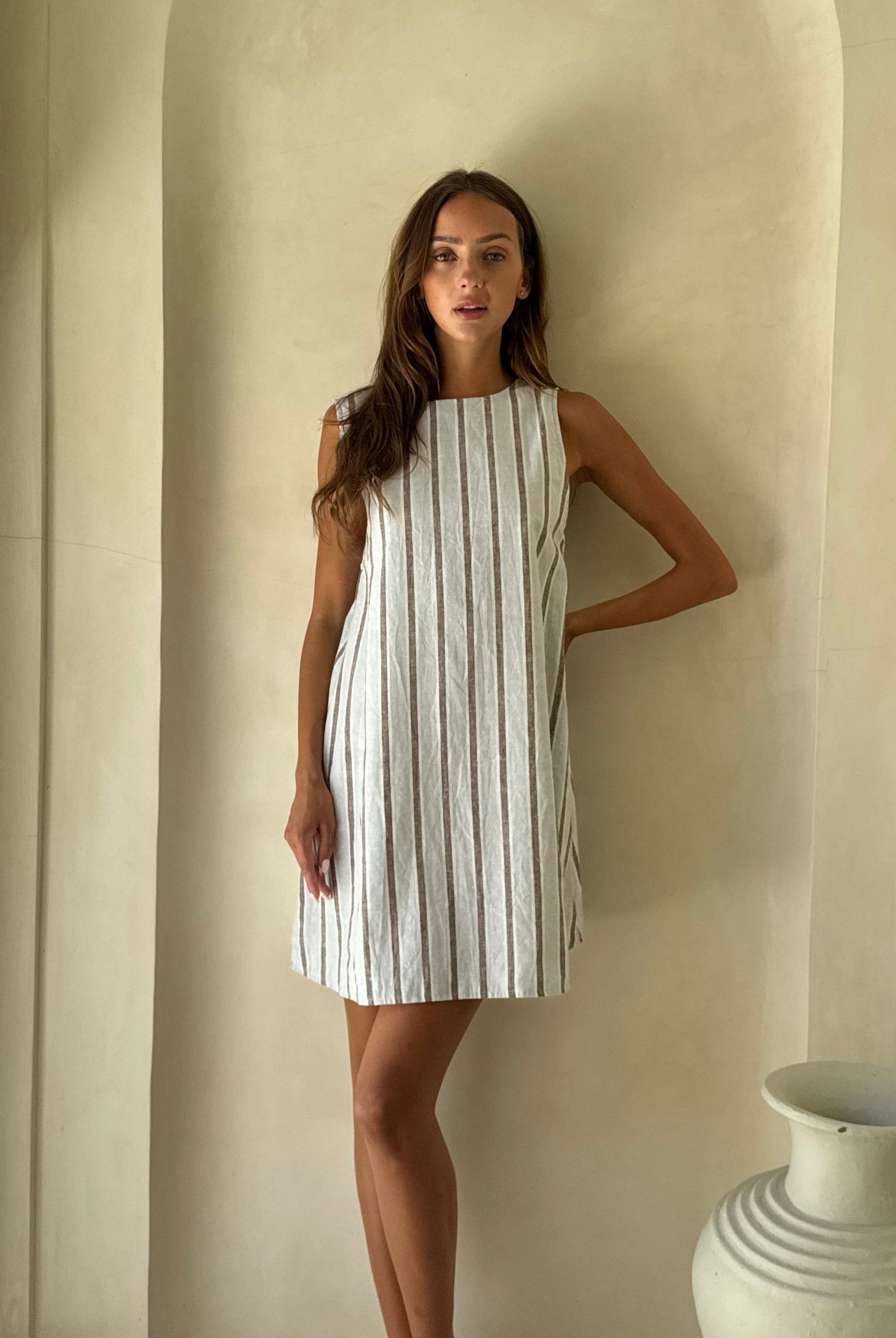 Light blue Gili maxi Palm Beach vacation dress β vibrant reversible cotton Couper x Puka beach cover-up