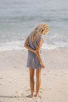 Black gingham mini Gili dress — East Coast preppy summer style perfect for the Hamptons, Nantucket, and beyond