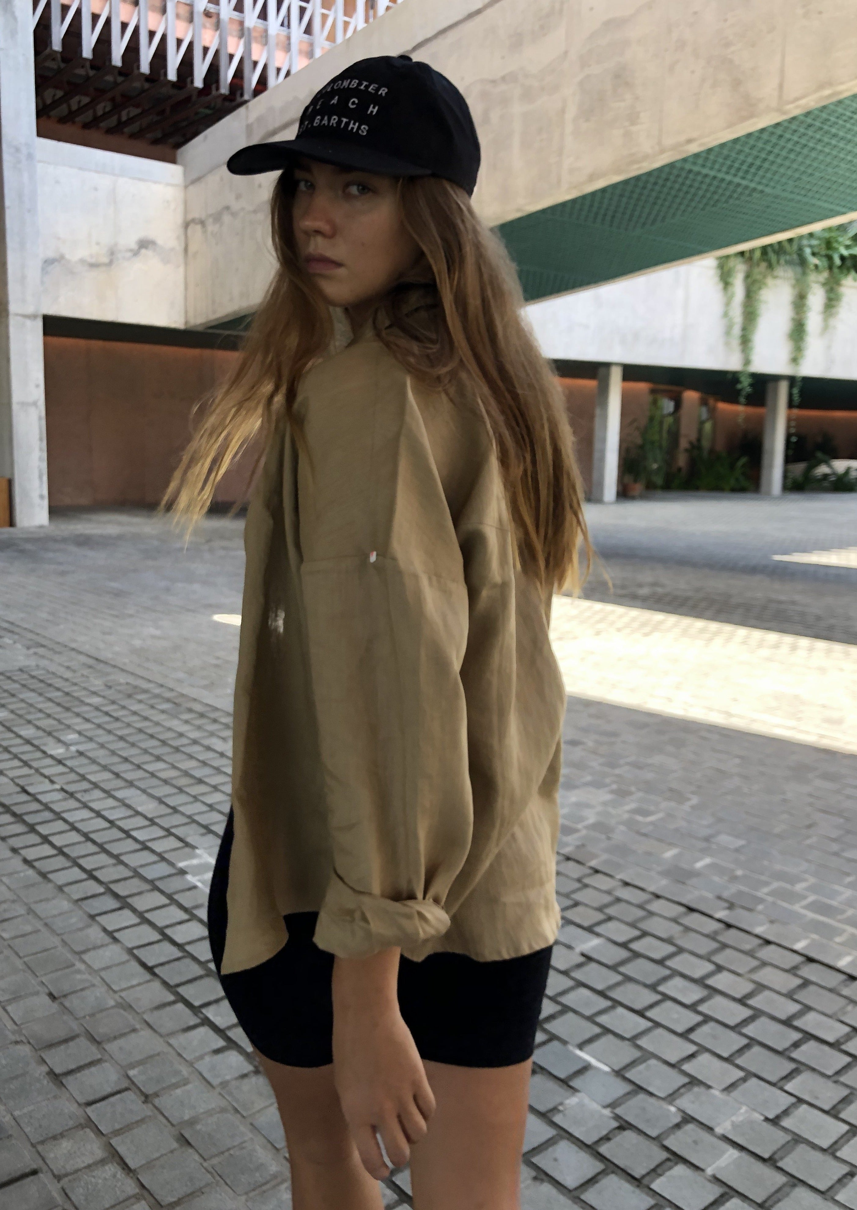 Puka The Label camel Ulu western button-up fringe blouse — styled as a fall outfit for ranch events, Round Top Texas & ski destinations