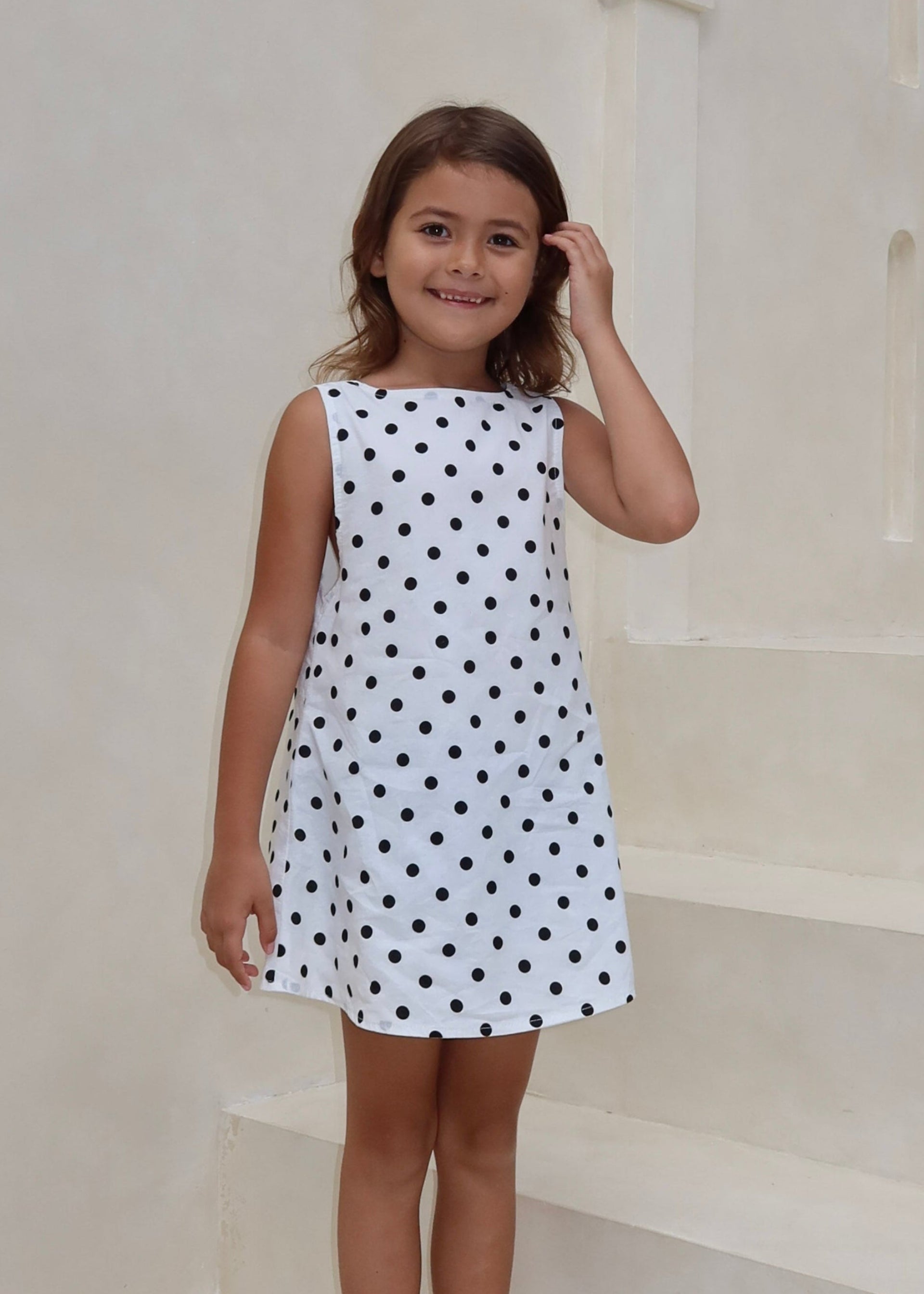 Little Gili Polka Dot Kids Dress | Mommy & Me Matching Girls Cotton Dress for Easter & Spring 2026