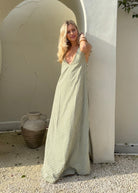 Green gingham Gili maxi dress — the perfect Easter and spring style by Couper x Puka