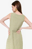 Green gingham Gili maxi — effortless Hamptons summer style by Couper x Puka