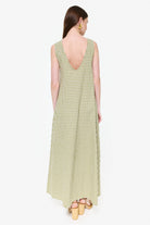 Green gingham Gili maxi — a gorgeous spring wedding guest dress by Couper x Puka