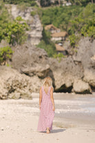 Maroon gingham cotton maxi dress — garden party and Kentucky Derby outfit idea for women 2026, Puka The Label
