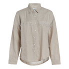 Puka The Label natural Ulu elevated western fringe blouse — styled for ranch events, Round Top Texas, and fall Sun Valley weekends