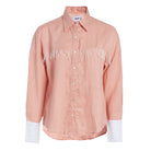 Puka The Label peach Ulu fringe top styled ranch-to-resort — a versatile western button-up blouse for fall and travel
